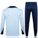 2024/25 France Light Blue Kids Sweater Tracksuit