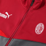 2024/25 AC Red Grey Jacket Tracksuit