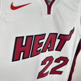 2024/25 Miami Heat BUTLER #22 White Kids NBA Jersey