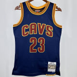 2011/12 Cleveland JAMES #23 Sapphire Blue Retro NBA Jerseys 热压
