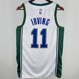 Mavericks IRVING #11 White City Edition 75th NBA Jerseys 75周年