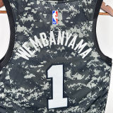 Spurs WEMBANYAMA #1  NBA Jerseys