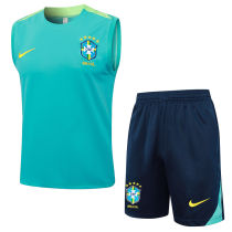 2024/25 Brazil  Green Vest Training Jersey(A Set)
