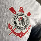 2024/25 Corinthians Home White Player Version Soccer Jersey