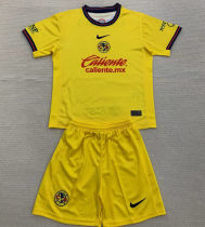 2024/25 Club America Home Yellow Kids Soccer Jersey