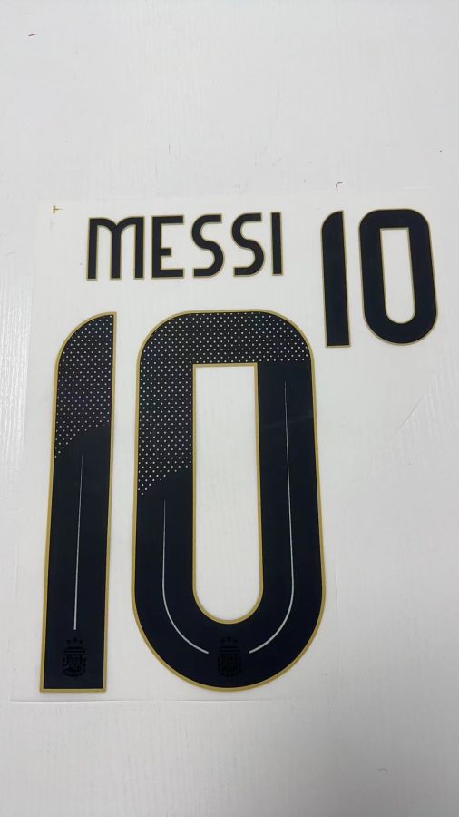 MESSI #10 Argentina Home Font 2024/25 (You can buy it alone OR tell us which jersey to print it on. )
