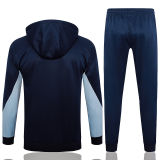 2025 France Sapphire Blue Hoody Zipper Jacket Windbreaker