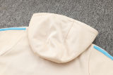 2025 Argentina Rice White Hoody Zipper Jacket Windbreaker