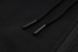 2025 In Milan Black Hoody Zipper Jacket Windbreaker