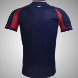 2002 England Away Blue & Red Retro Soccer Jersey (Double-sided)  双面