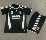 2006/07 RM Away Black Retro Kids Soccer Jersey