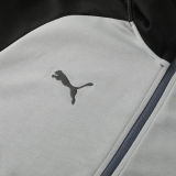 2025 Puma Grey Hoody Zipper Jacket Windbreaker