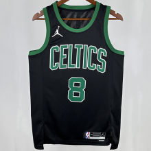 2025 Celtics PORAIGIS #8 Black  NBA Jerseys