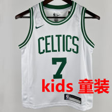 2025 Celtics BROWN #7 White Kids NBA Jersey