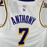 2025 Lakers ANTHONY #7 White NBA Jerseys 热压