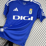 2024/25 Real Oviedo Home Blue Fans Soccer Jersey