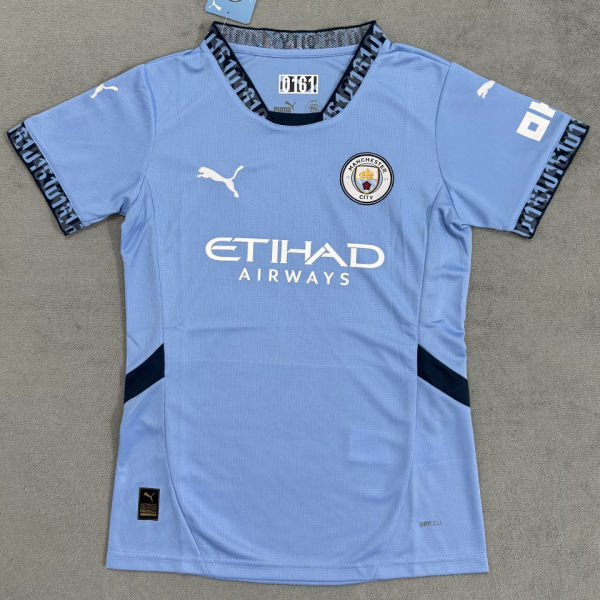 2024/25 Man City Home Blue Women Soccer Jersey 女