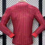 2024/25 LFC Home Red Player Version Long Sleeve Soccer Jersey