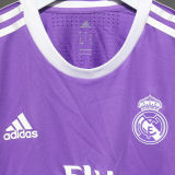 2016/17 RM Purple Away Retro Player Version Long Sleeve Soccer Jersey  球员版
