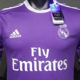 2016/17 RM Purple Away Retro Player Version Soccer Jersey  球员版