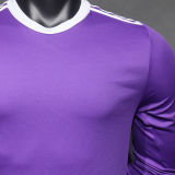 2016/17 RM Purple Away Retro Player Version Long Sleeve Soccer Jersey （No Logo）  光板