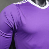 2016/17 RM Purple Away Retro Player Version Long Sleeve Soccer Jersey （No Logo）  光板