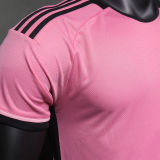 2024/25 Inter Miami Home Pink Player Version Soccer Jersey （No Logo）  光板
