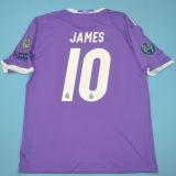 2016/17 RM Purple Away Retro Player Version Soccer Jersey  （No Logo）  光板