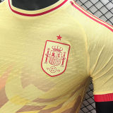 2024/25 Spain Special Edition Yellow Player Version Soccer Jersey