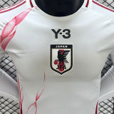 2024/25 Japan Away Y-3 White Player Version Long Sleeve Jersey