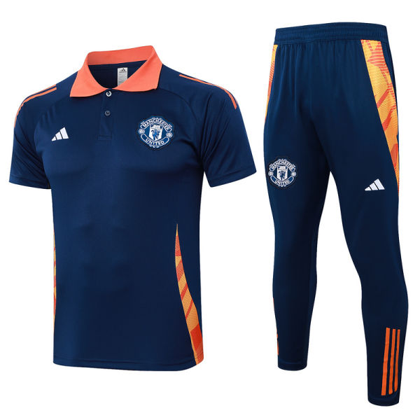 2025  M Utd Sapphire Blue POLO Training Tracksuit
