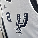 2021 Spurs LEONARD #2 Grey NBA Jerseys