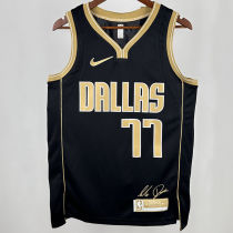 2025 Mavericks  Dončić #77  Black Honor Edition NBA Jerseys