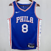 2025 76ers GEORGEG #8 Blue  NBA Jerseys 热压