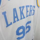 2025 Lakers TOSCANO #95 White Retro NBA Jerseys 热压