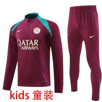 2025 PSG Wine Red  Kids Sweater Tracksuit
