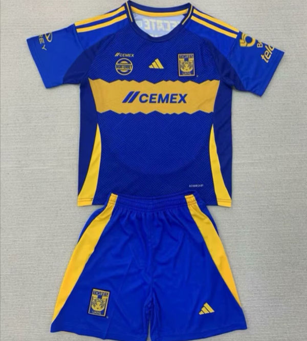 2024/25 U.A.N.L Tiger Away Blue Kids Soccer Jersey