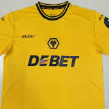 2024/25 Wolves Home Yellow Fans Soccer Jersey