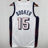 2025 Team USA BOOKER #15 White NBA Jerseys