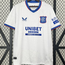 2024/25 Glasgow Rangers Away White  Fans Jersey