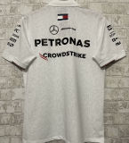 2024/25 Mercedes AMG Petronas F1 White Team POLO T-Shirt (有领)