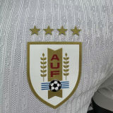 2024/25 Uruguay Away White Playe Version Jersey 乌拉圭
