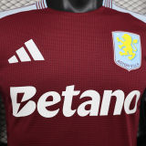 2024/25 Aston Villa Home Player Version Soccer Jersey