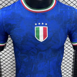 2024/25 Italy Blue Player Version Soccer Jersey