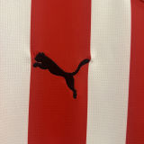2024/25 Gijon Home Red White Fans Soccer Jersey 希洪竞技