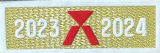 Spain Laliga 2023-2024 Champion Patch 2023-2024 中间 红色 金条 黄马用 You can buy it alone OR tell us which jersey to print it on