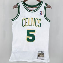 2008 Celtics  GARNETT #5 White Retro NBA Jersey