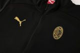 2025 AC Black Jacket Tracksuit