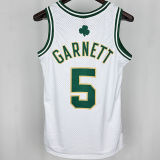 2008 Celtics  GARNETT #5 White Retro NBA Jersey