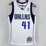 2010/11 Mavericks  NOWITZKI #41 White Retro NBA Jersey